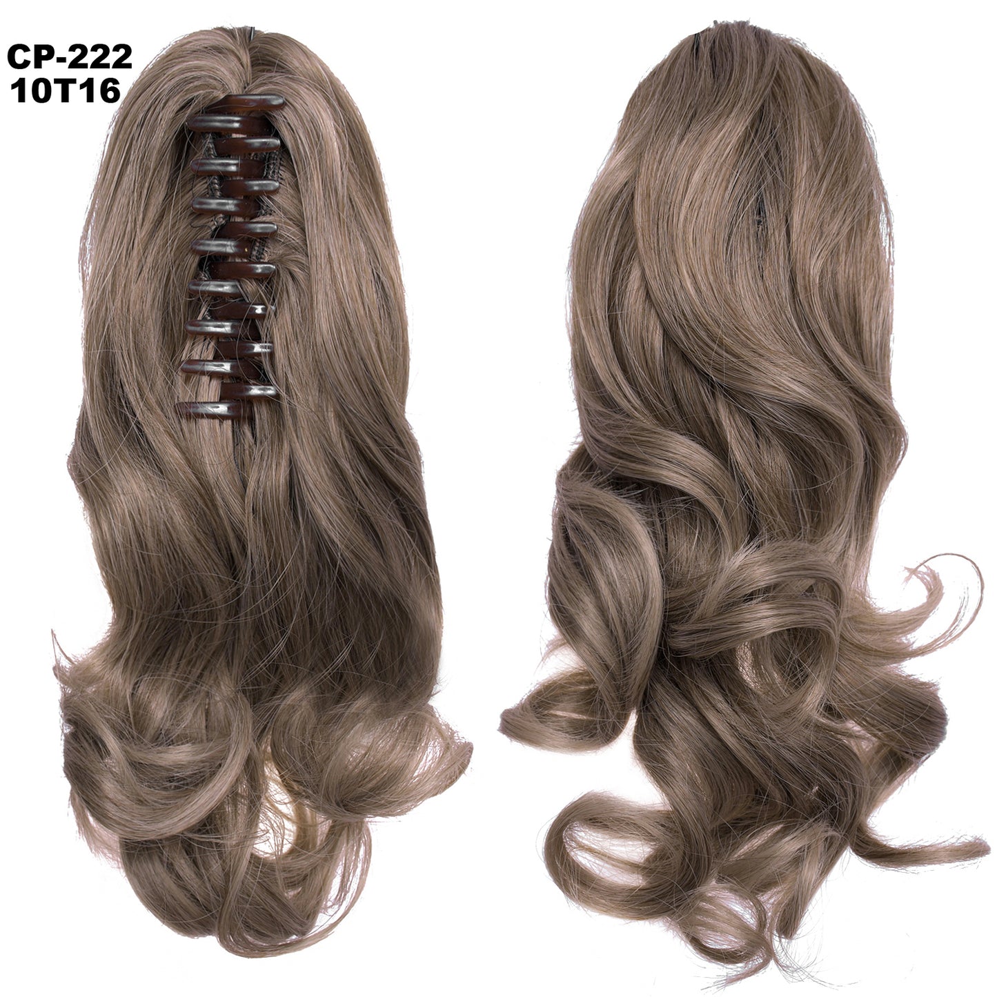 Long Wave Ponytail Wrap Around Ponytail Clip In Hair Headwear Gray Hairpiece Natural Extensions