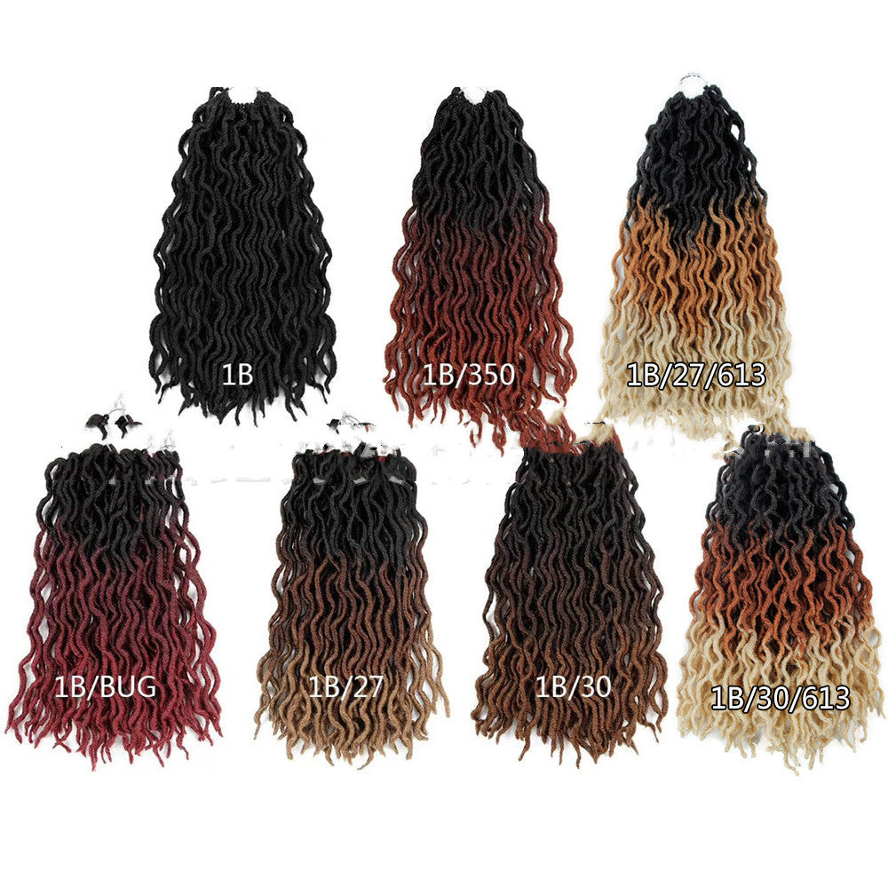 Ombre Curly Crochet Hair Synthetic Braiding Hair Extensions