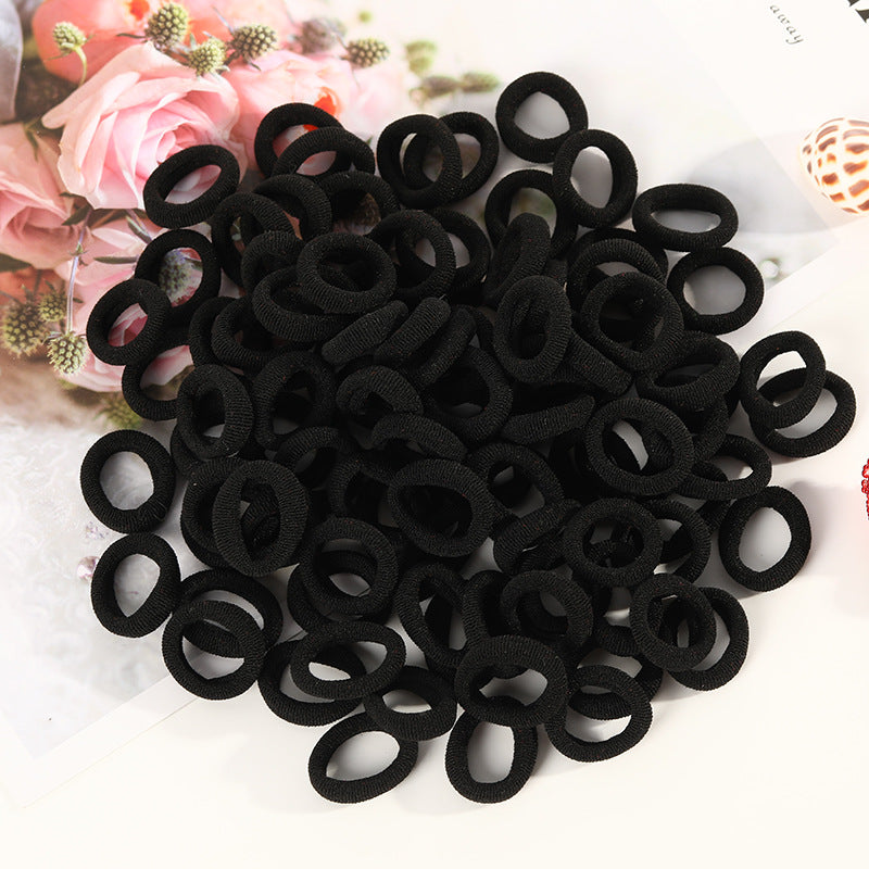 100 Small Towel Ring Bags Korean Candy Color High Elasticity Hair Accessories Head Rope 2Cm