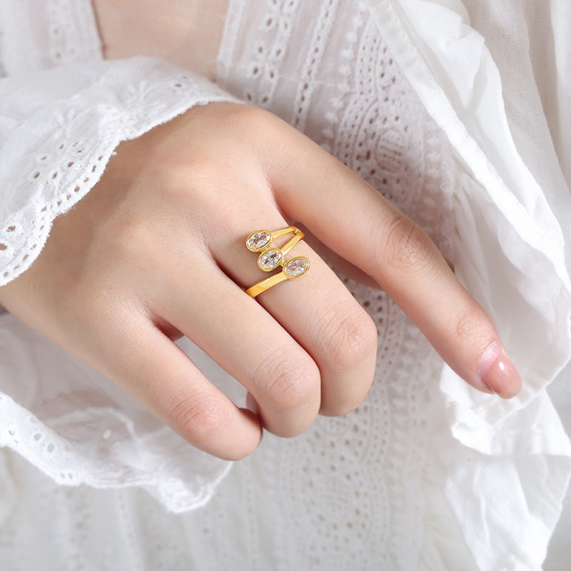 Personality Creative Fashion Niche Temperament Female Ring