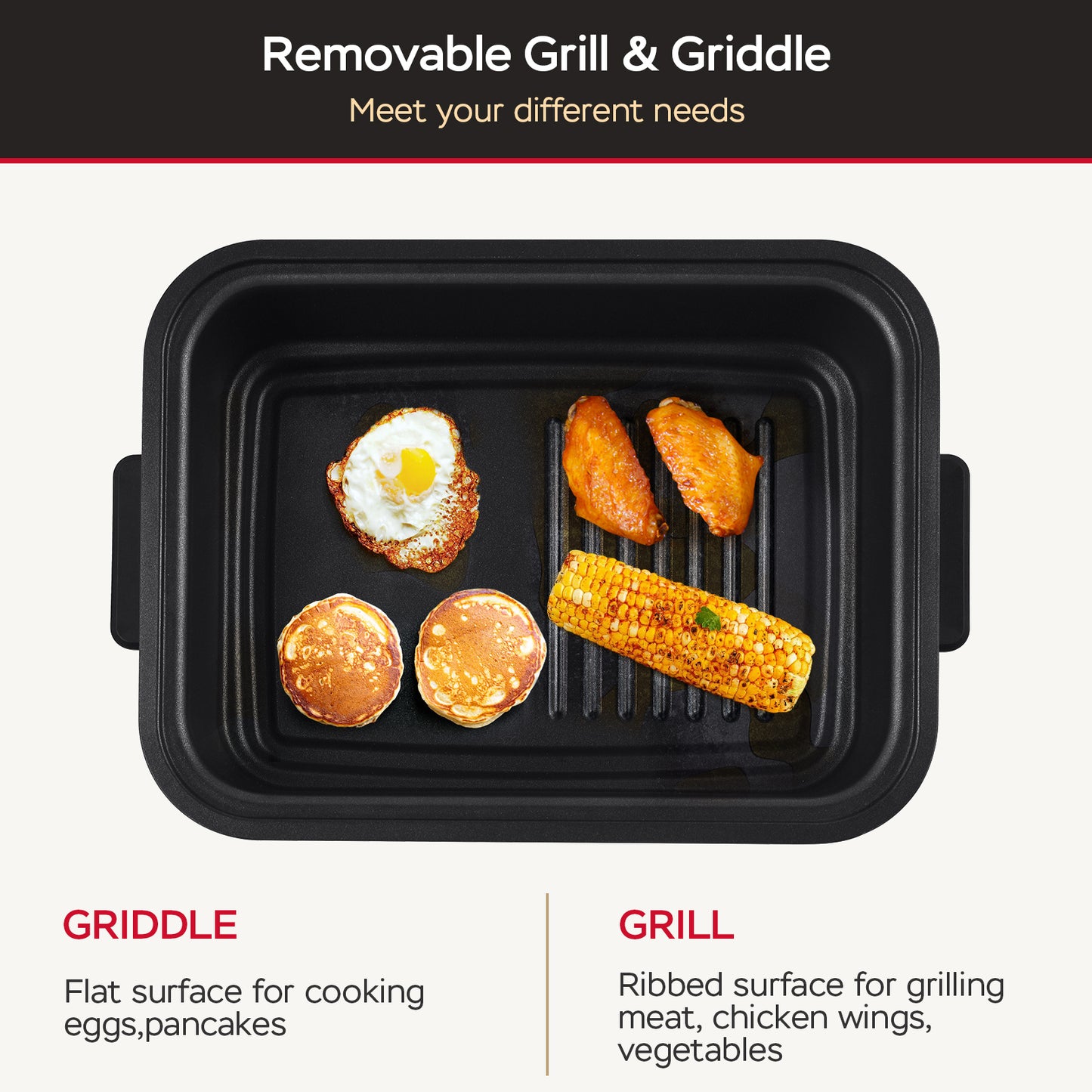 Geek Chef 7 In1 Smokeless Electric Indoor Grill With Air Fry, Roast, Bake, Portable 2 In 1 Indoor Tabletop Grill & Griddle With Preset Function, Removable Non-Stick Plate, Air Fryer Basket, Ban Amazon