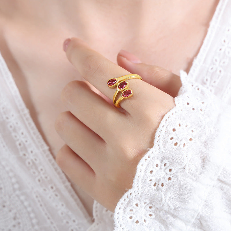 Personality Creative Fashion Niche Temperament Female Ring