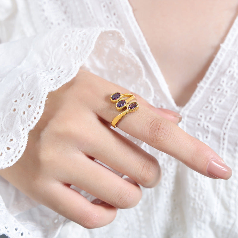 Personality Creative Fashion Niche Temperament Female Ring