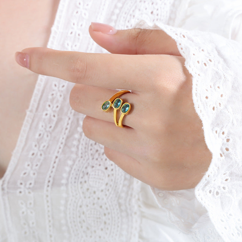 Personality Creative Fashion Niche Temperament Female Ring