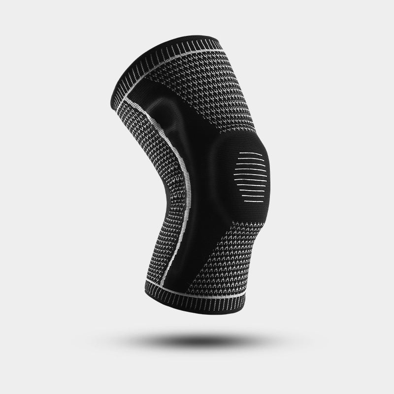 Outdoor Spring, Summer And Autumn Pressurized Sports Silicone Spring Breathable Knee Pads Mountaineering Running Basketball Cycling Knitted Knee Pads