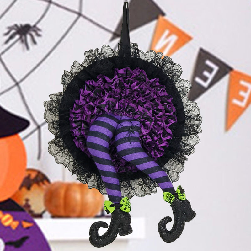 Chuangda Source Manufacturers Cross-border New Product Halloween Garland Witch Leg Pendant Halloween Venue Decoration 429